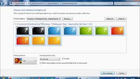 How To Do A Slideshow As Windows 7 Desktop Background