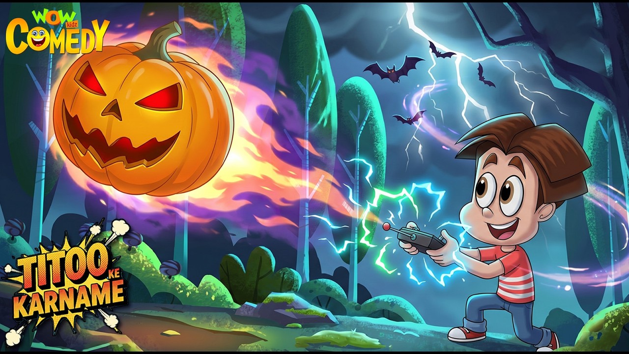 Titoo ka khatarnak Halloween Action | Titoo Funny Cartoon Compilation | Hindi Cartoon for Kids