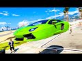 FLYING LAMBORGHINI STUNTS In GTA 5! (Mods)