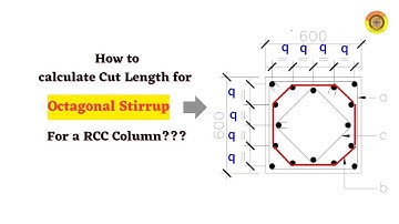 Octagonal stirrup || How to Calculate Cut Length of Stirrups #stirrups #structure #vimutti_coe