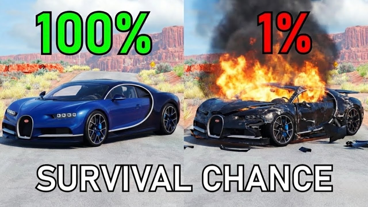Realistic Survival Chance Crash Testing Ep.40 | BeamNG.drive