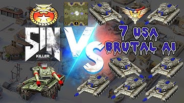 Improved AI! [1v7]China Vs 7 Brutal USA AI|Fortress Avalanche|Command & Conquer Generals|Modded AI
