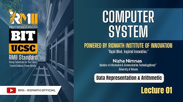 BIT/UCSC/Tamil Semester 1 – Data Representation & Arithmetic | Computer Systems (IT1206) [Part-01]