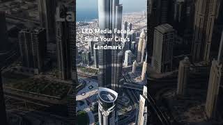 LED Media Facade built Your City’s Landmark Building #ledwall #leddisplay #ledscreen #ledfactory