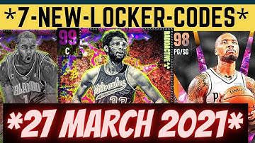 NBA 2K21 Locker Codes | Locker Codes 2K21 | 7 My Team Locker Codes| 2K21 Locker Codes | Next Gen