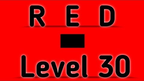 Red Level 30 Full Walkthrough Gameplay Android Barte Bonte IOS RED Puzzle Game