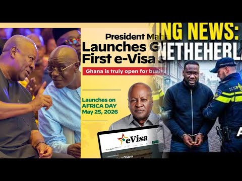 Prez Mahama Finaly Coment on MP Arrest😀No More Search at Our Airports! Launch  E- Visa  Electronic..