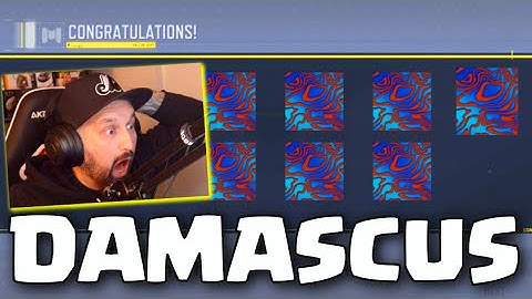 Unlocking the DAMASCUS Camo + REACTION #CoDMobile_Partner