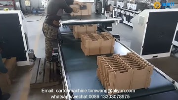 automatic corrugated partition assembly equipment #partition #assemblymachine #partitionassembler