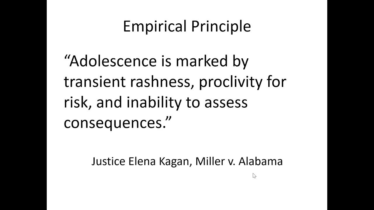 Juvenile Life Sentences and Constitutional Limitations YouTube