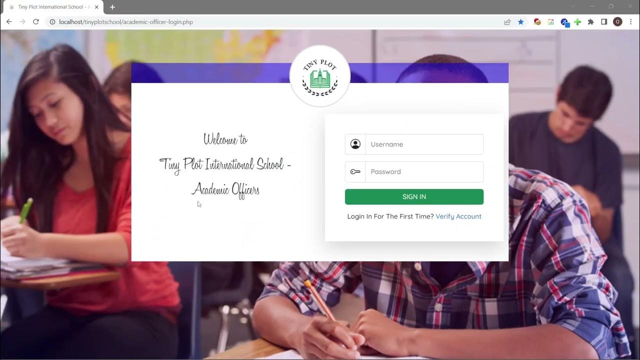 School Management System - HTML, CSS, JS, PHP - YouTube