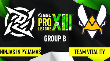 CS:GO - Team Vitality vs. Ninjas in Pyjamas [Nuke] Map 2 - ESL Pro League Season 13 - Group B