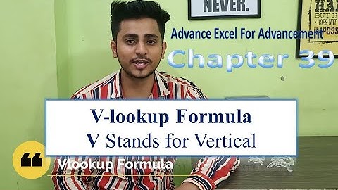 Chapter 39[U] | Vlookup Formula | Rohit Narang