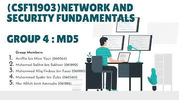Group 4: MD5 | Network and Security Fundemetal