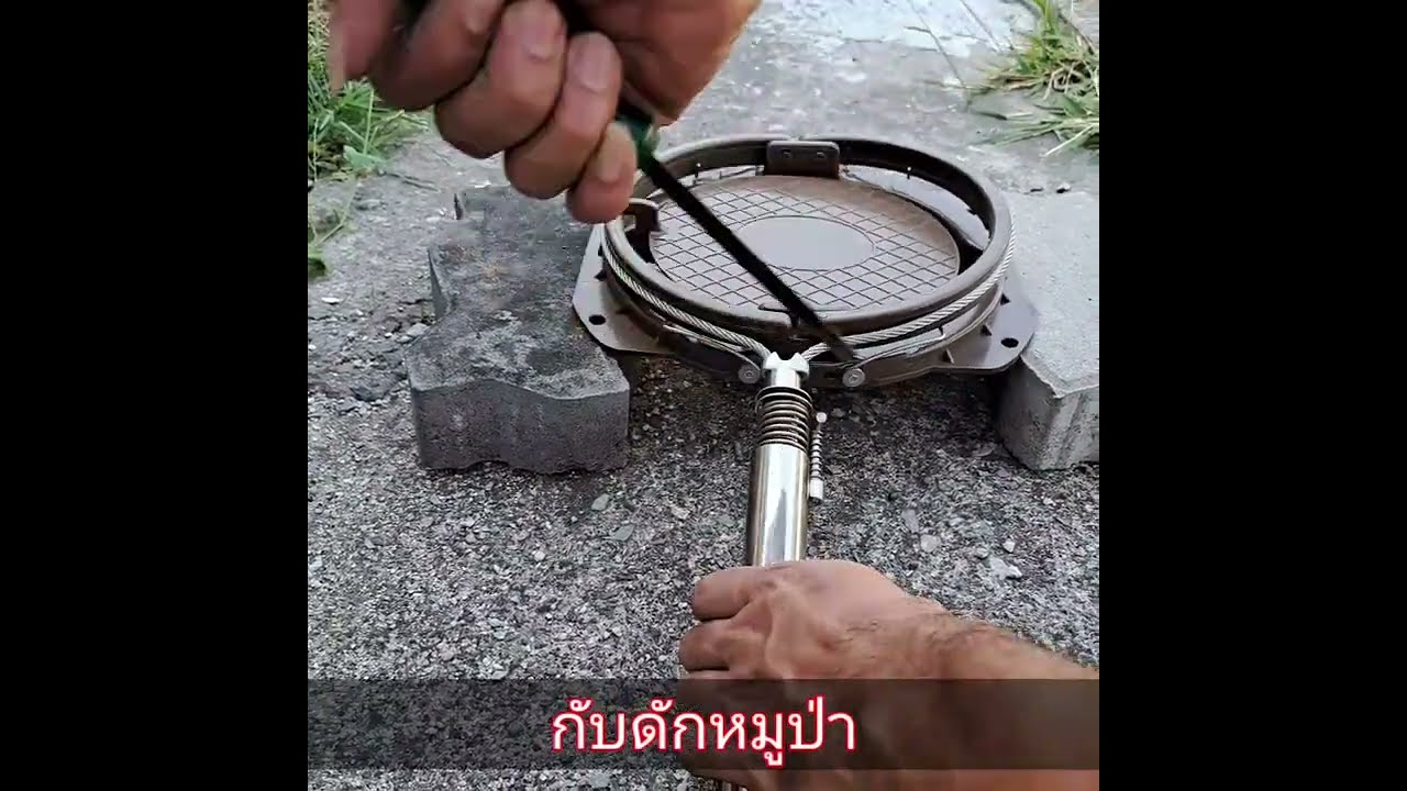 กับดักหมูป่า 9 นิ้วสลิงสายคู่   (แอดไลน์ @650ftcxe )