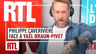 Philippe Caverivière face à Yaël Braun-Pivet, présidente de l’Assemblée nationale
