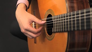 Right hand technique - thumb rest stroke