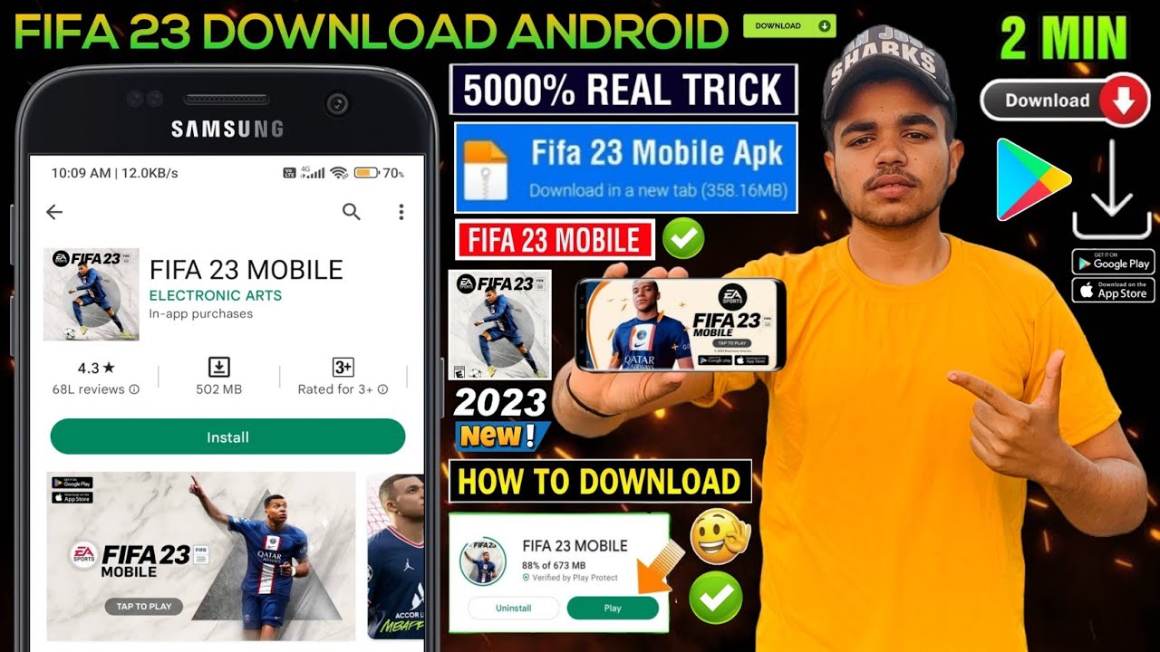 😍 FIFA 23 MOBILE DOWNLOAD  HOW TO DOWNLOAD FIFA 23 ANDROID