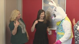 Easter Bunny visits WMBB to help Salvation Army