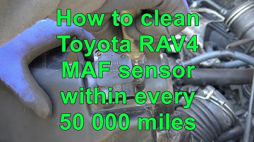 How to clean Toyota RAV4 MAF sensor within every 50 000 miles. Years 2000 to 2015