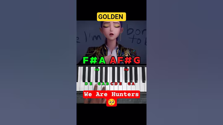 Viral song in Golden  KPOP Demon Hunters Easy Piano Tutorial #shorts #viral #kpop #golden #trending