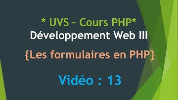 [aCAN Mentor] PHP UVS - Les Formulaires - Cours 13 en wolof