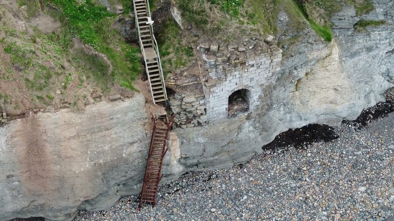 Loftus alum works and collapsed stairway