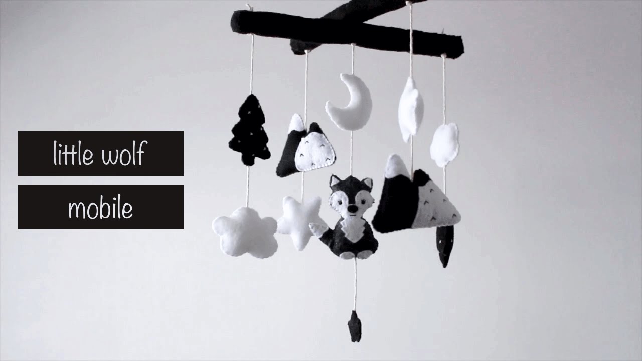 Diy little wolf baby mobile youtube