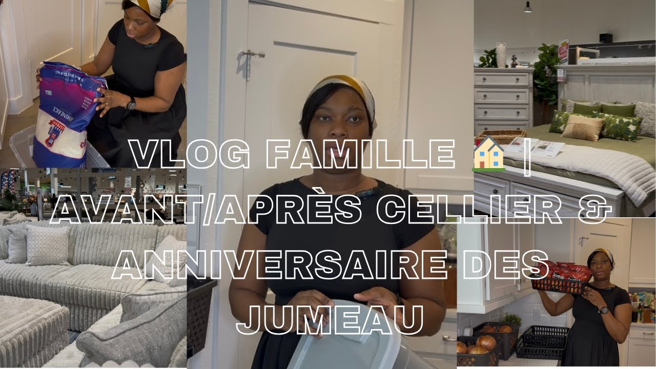 🇺🇸 VLOG MAISON & FAMILLE 🏠 | SHOPPING DÉCO, ORGANISATION DU CELLIER & ANNIVERSAIRE DES JUMEAUX 🎂🥳