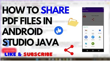 How to Share File in Android Studio Java in Latest Android | Mobile App Development | PDF App Part 2