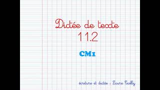 Cm1 Dictee 11.2