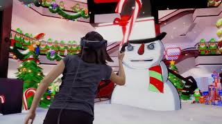 Market City Candy Cane Fight Virtual Reality Game