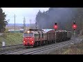 Тепловоз 2М62К-0565 с грузовым поездом / Diesel locomotive 2M62K-0565 with a mixed freight train