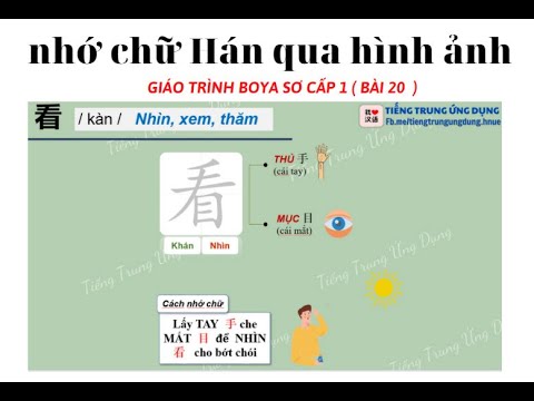 Video Tự Học Tiếng Trung | Giáo trình Boya | BÀI 20: Thăm... - youtube