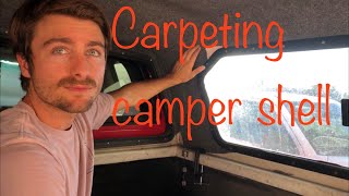 Carpeting snugtop camper shell