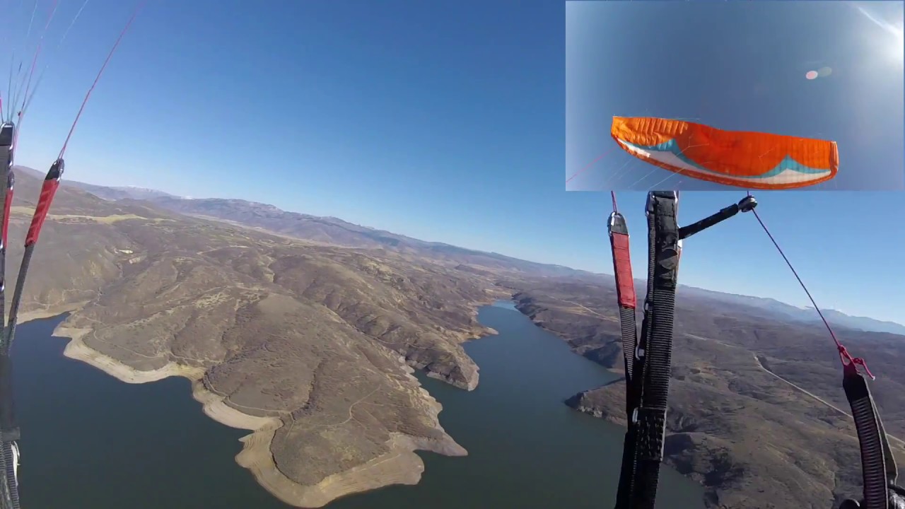 Paragliding SIV Maneuvers - Jordanelle Reservoir