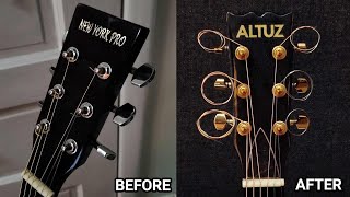 I turned my $40 Craigslist guitar into a work of art...