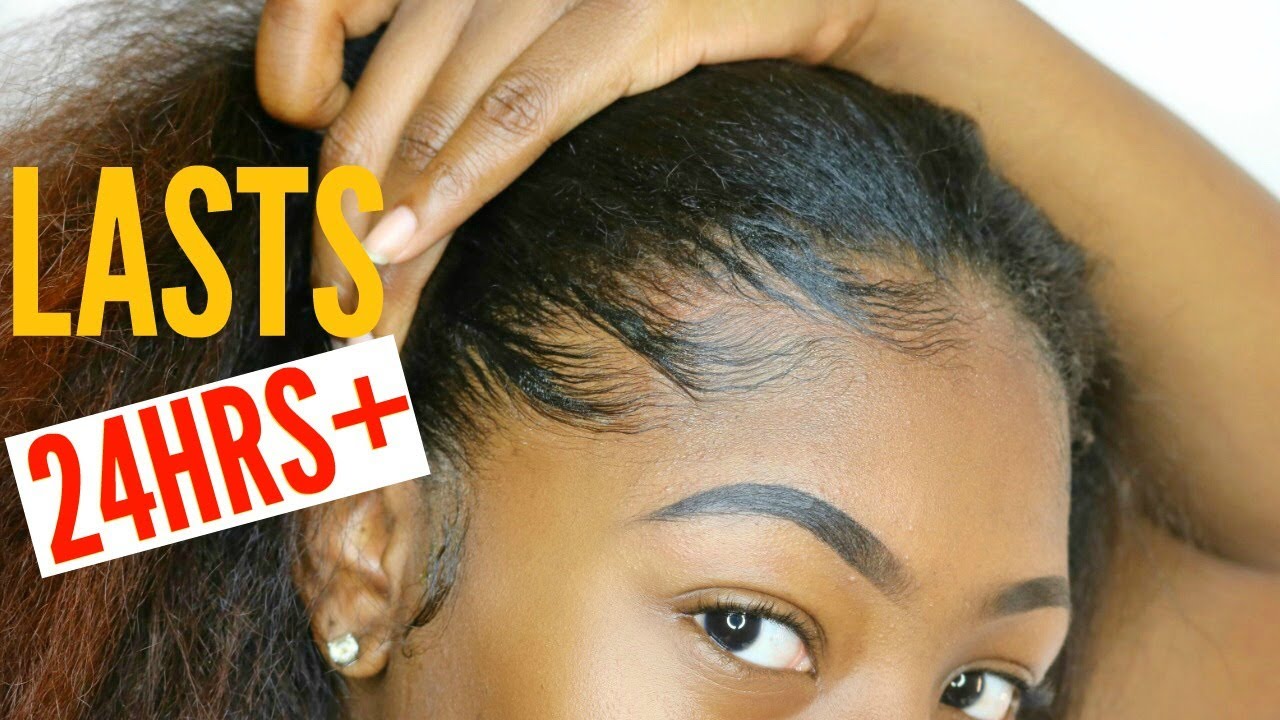 How To LAY YOUR EDGES  Baby Hair Tutorial for Type 4 Hair 