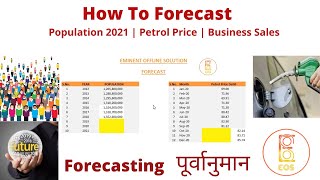 How to Forecast In Excel | Population 2021 | Excel #forecast