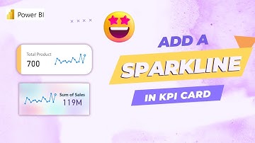 How to add a sparkline into New card ?|  House of Visual | Add a Sparkline to KPI card in Power BI