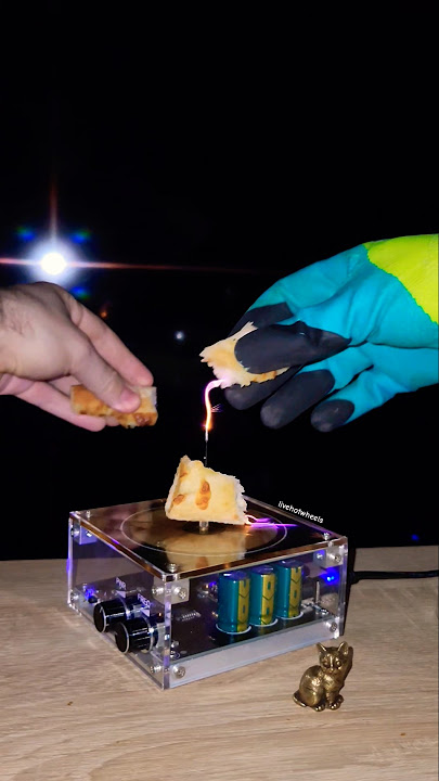 🍞 Electricity vs Bread, What is next? #experiment #teslacoil #physics #squidgame