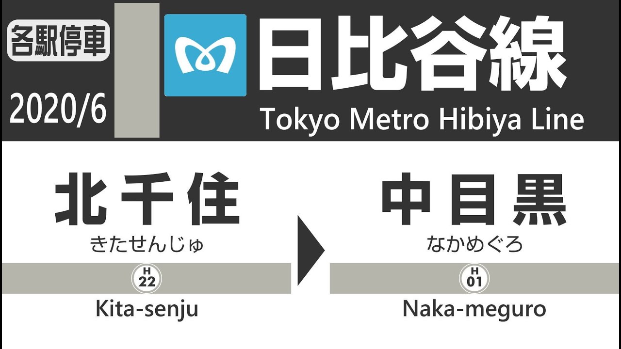 【虎ノ門ヒルズ駅開業車窓】東京メトロ日比谷線全線(北千住→中目黒) Tokyo Metro Hibiya Line View