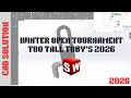 SOLIDWORKS : Too Tall Toby's 2026 Winter Open Tournament