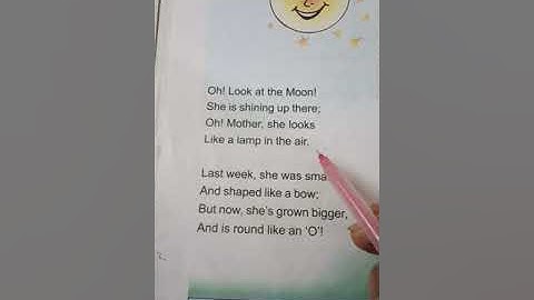 Class-4th( English) Lesson-2 The moon