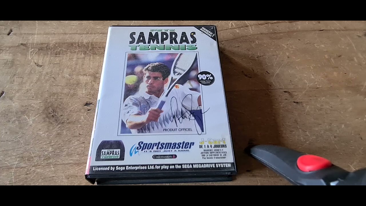 Jeu Sega Mega Drive Pete Sampras Tennis - Avec Livret, Très Bon état (TBE)