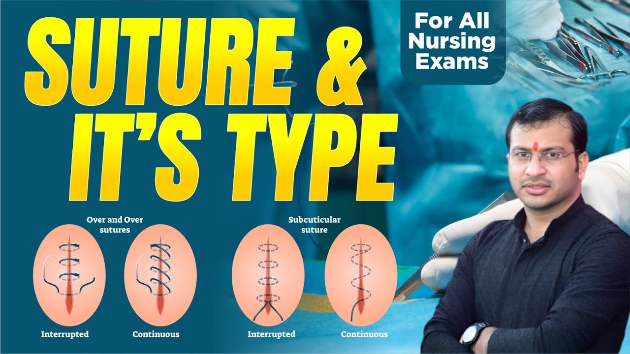 Suture's and it's Types |Learn with Trick | NORCET & Other Nursing Exams | By Siddharth Sir
