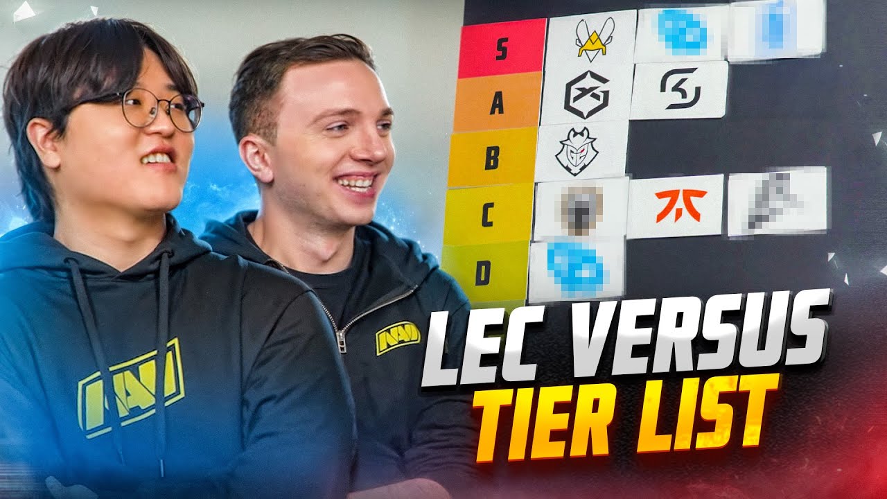 LEC Versus 2026 Tier List by NAVI League of Legends