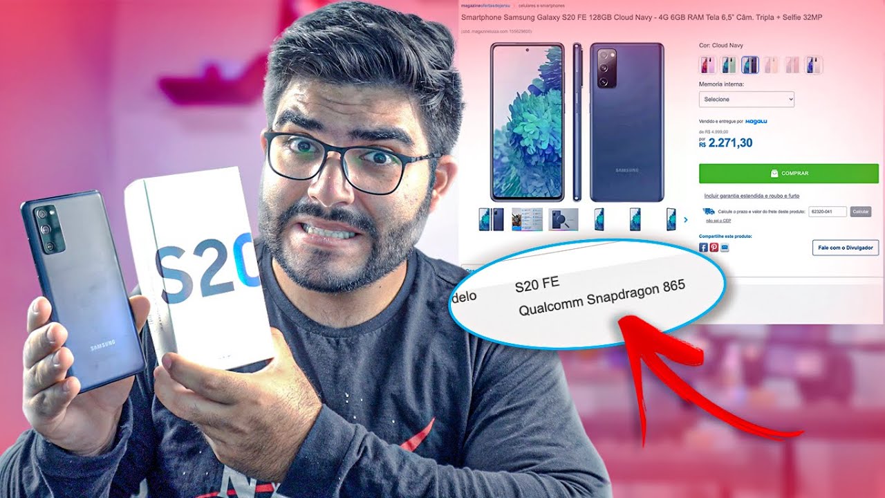 CUIDADO!! NÃO COMPRE QUALQUER GALAXY S20 FE! Veja COMO SABER se o seu é o MODELO SNAPDRAGON!