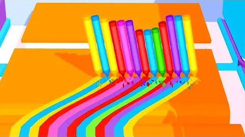 Pencil Run MAX LEVEL 🌈🥳 Gameplay All Levels Walkthrough iOS, Android New Game