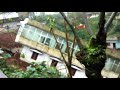 A home being slipped down due to erosion.. Kerala suffering